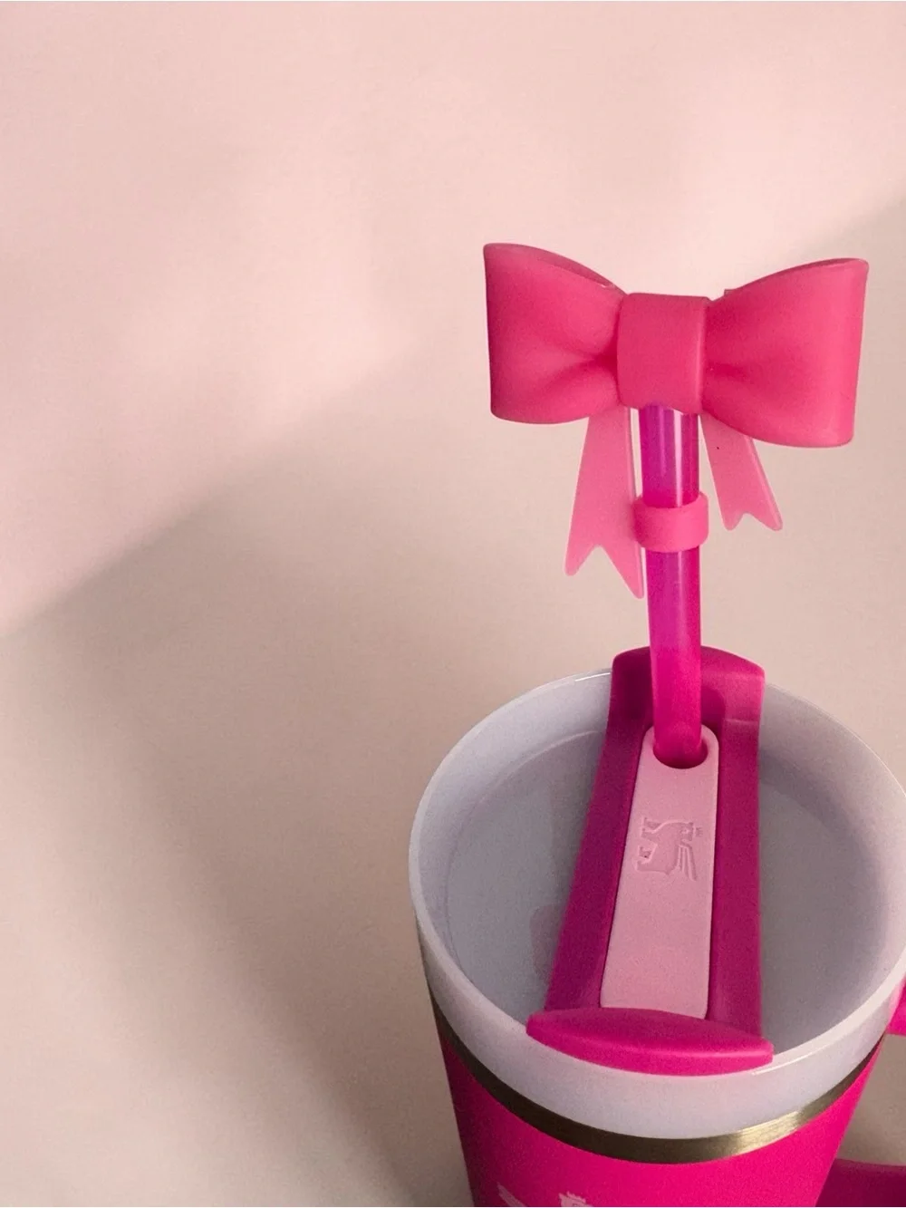 Stanley 30oz handle tumbler-BOOT & straw pack topper-ViOLET Blossom-HOT PiNK-NEW - Picture 3 of 10
